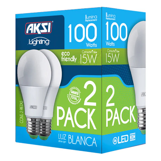 2 Pack de Focos A19 15W ECO