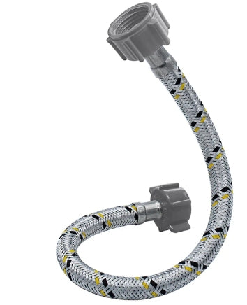 Conector Flexible Para Sanitario  1/2" AM X 7/8" AM Acero Inoxidable